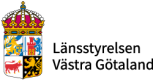 Logotype för Länsstyrelsen Västra Götaland.